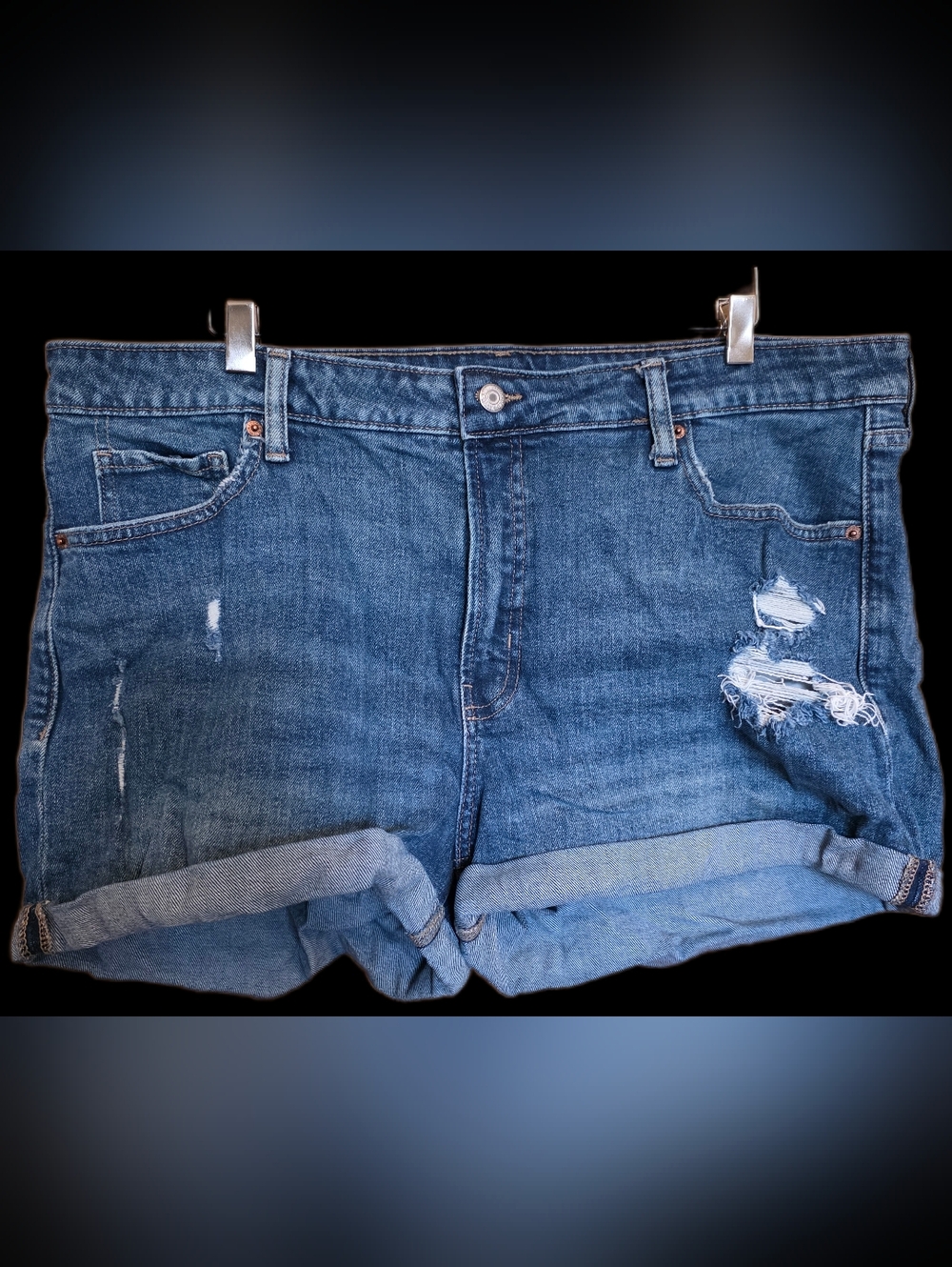 Old Navy High-Rise O.G Straight Size 18 Denim Shorts (2 Colours)